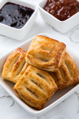 sweet puff pastry snack