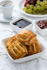 sweet puff pastry snack