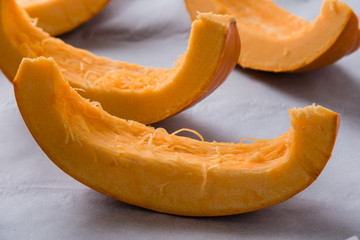 sliced pumpkin