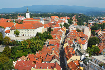 Obraz premium zagreb panorama of croatia