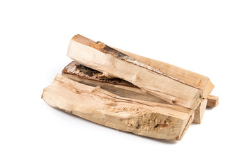 Stack of cut logs firewood