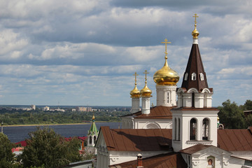 Fototapeta na wymiar The Church of Prophet Iliya, Nizhny Novgorod