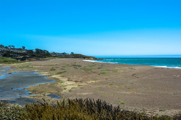 The beach of Cambria, California