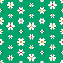 Abstract Seamless geometric floral pattern