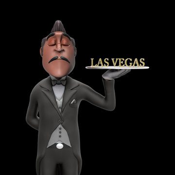 First Class Service Las Vegas Illustration