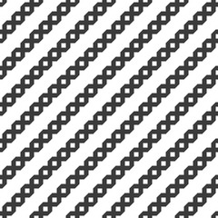 Seamless geometric diagonal pattern with ornamental stripes