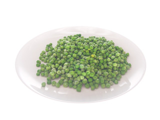 thawing frozen peas