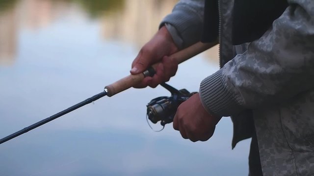 fishing with spinning
