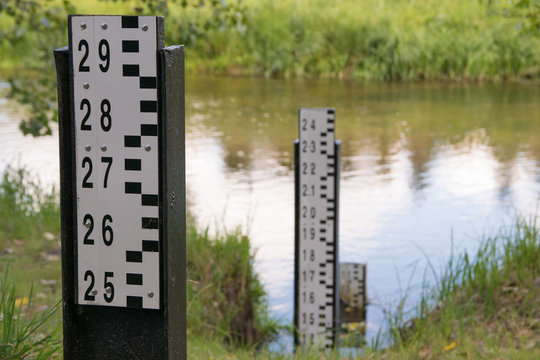 Three water level measurement gauges used to monitor the water levels.