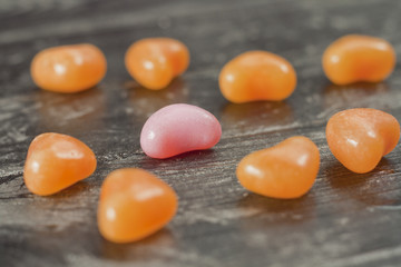 sweets on a wooden countertop