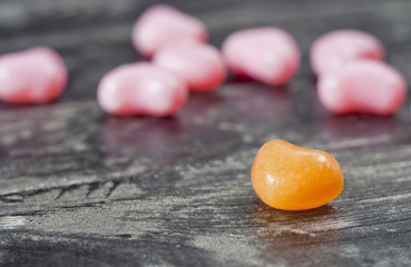 sweets on a wooden countertop