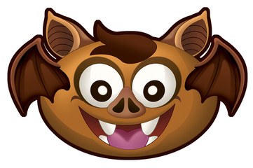 Cartoon halloween element - bat - illustration for the children