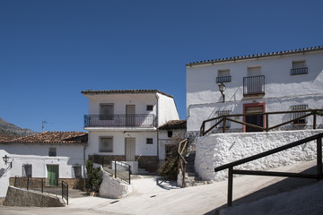 Fototapeta na wymiar Calles del municipio de Líbar en la provincia de Málaga, Andalucía