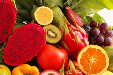 新鮮な野菜と果物