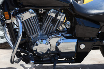 Detail of motorcycle - engine