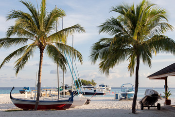 Fototapeta premium Pier on the tropical island