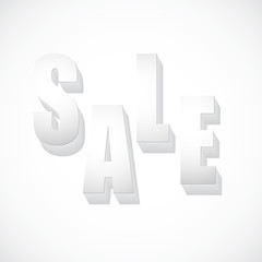 SALE poster white background