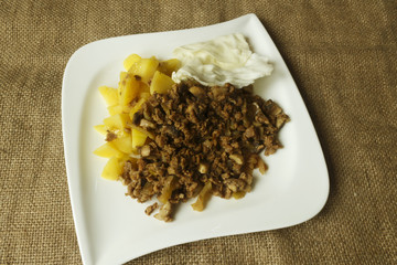 soy granules own potatoes recipe