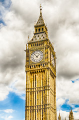 Fototapeta na wymiar The Big Ben, Houses of Parliament, London
