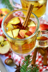 Hot apple cider.