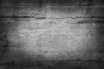 Grunge concrete wall with crack in industrial building, great