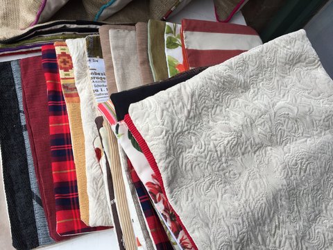 Colores y texturas textiles
