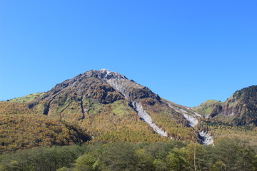 紅葉の焼岳