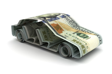 Dollar and Car - 93795922