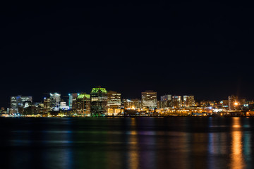 Fototapeta na wymiar Halifax at night