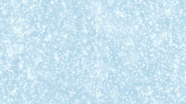Falling snow flakes - Christmas winter blue background loopalble animation