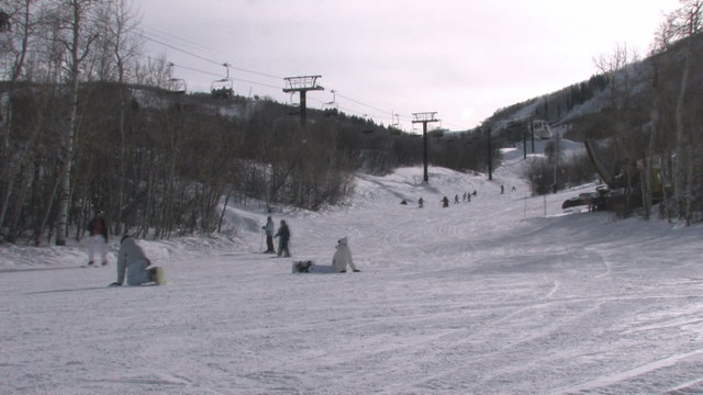 Park City UT snowboard fall down 25p HD