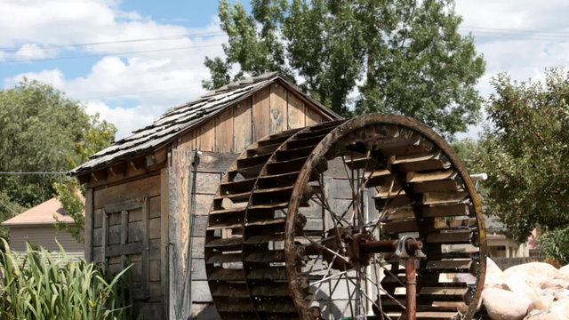 water wheel and shed P HD 1969