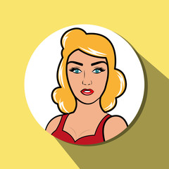 Pop art sexy women design