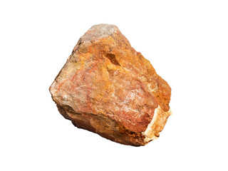 big granite rock stone isolated