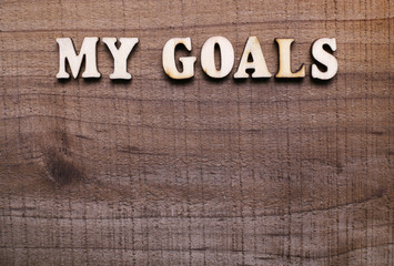 Fototapeta premium My Goals Background