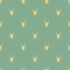 Seamless geometric pattern with a spider.