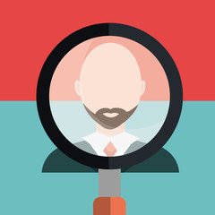 Find person and job interview