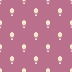 Seamless Background with hot air balloons retro.