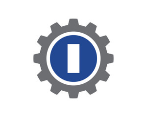 I Letter Gear Logo