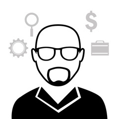 Business solutions icons design.