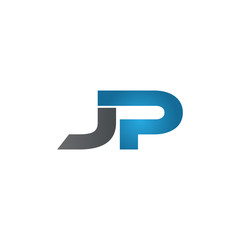 JP company linked letter logo blue