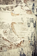 Foto auf Acrylglas Alte schmutzige strukturierte Wand Alte Poster Grunge Texturen und Hintergründe