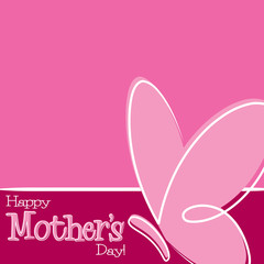 Hand Drawn Happy Mother's Day card in vector format.
