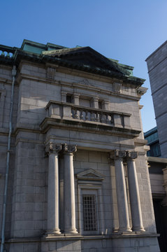 Bank of Japan building in Osaka Nakanoshima.