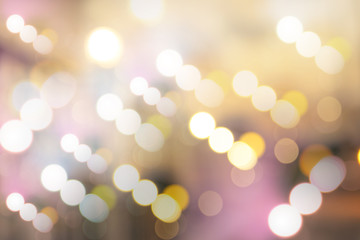 Blurred color of LED lamp.