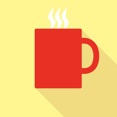 Red Mug With Hot Drink