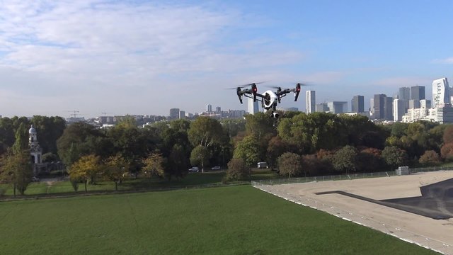 Drone surveillance route.