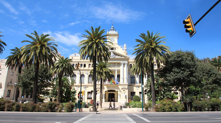Fototapeta na wymiar Malaga / Ayuntamiento - Espagne (Andalousie) 