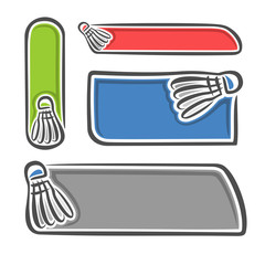 Background images for text on the theme of badminton