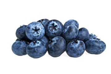 Blueberries isolated on white background